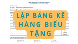 HƯỠNG DẪN LẬP HÓA ĐƠN HÀNG BIẾU TẶNG 1