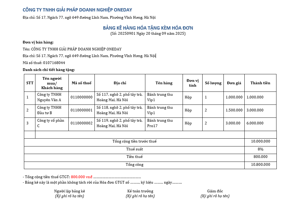 XUẤT HOÁ ĐƠN QUÀ TẶNG TRUNG THU 3 XUẤT HOÁ ĐƠN QUÀ TẶNG TRUNG THU 3